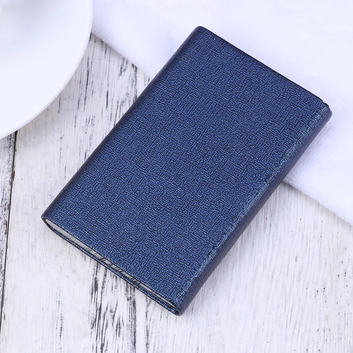 

Business Card Holder Stainless Steel Name Case For Credit Cards Gift Cards Portable Organizer Dark Blue