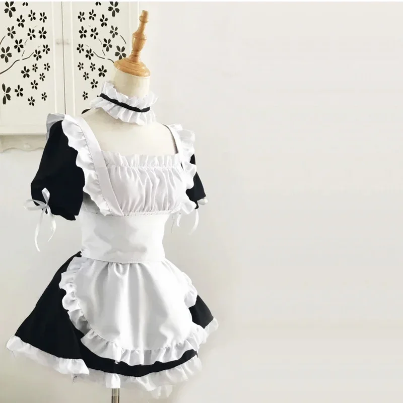 ♥   2025 Anime nuevo Yosuga no Kasugano Sora traje de sirvienta disfraces Cosplay mujeres Sexy delantal vestido Meidofuku Lolita ★ ☆ ly99