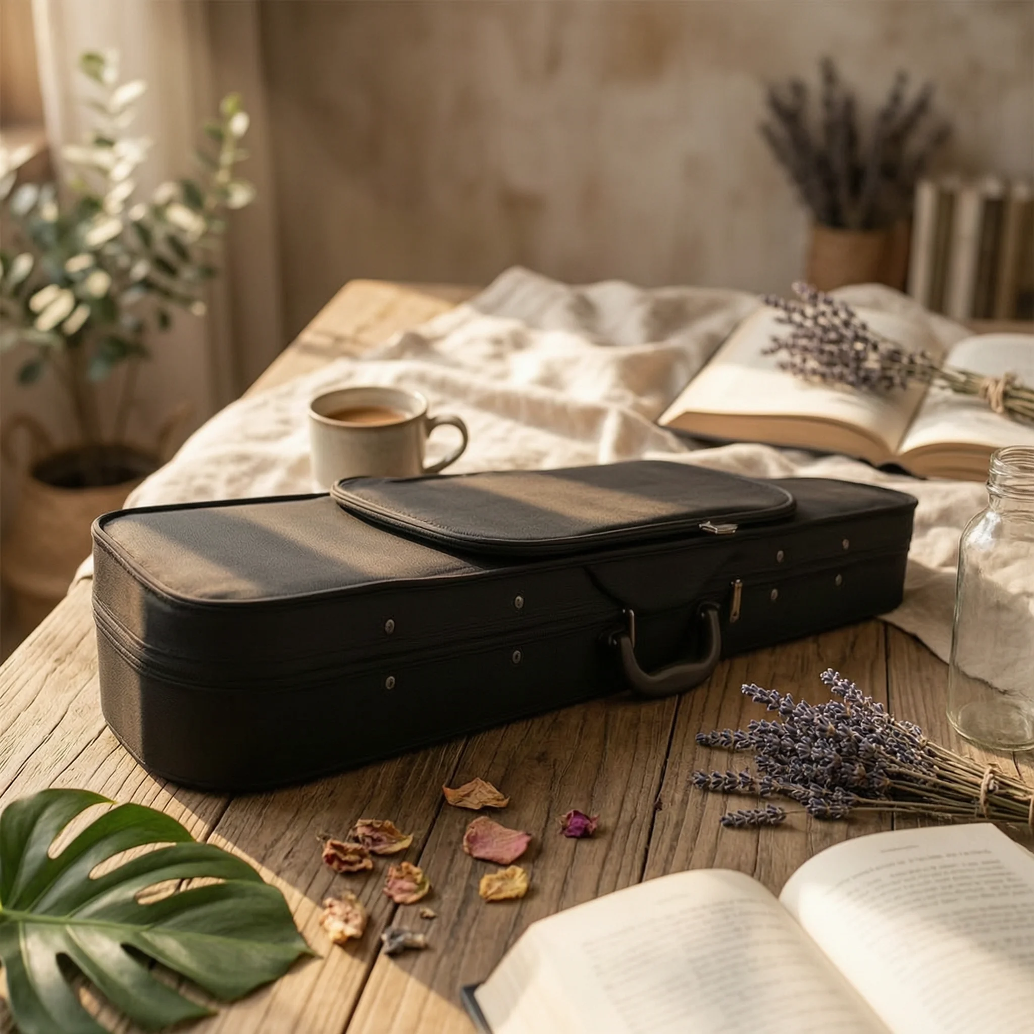 Hard-Shell Violin Case Strong Hard Shell Violin Case Lightweight Travel for Violinists, Rehearsals, Lessons