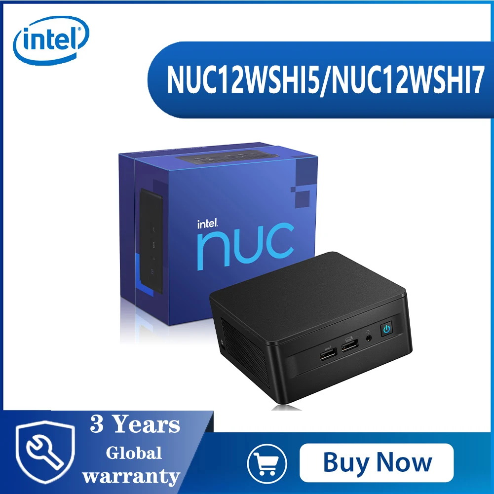 Mini Pc Computer IntelNUC 12WSHi5/NUC12WSHi7 Mini Computer Design Win11 Pro USB 3.2 WiFi 6 Thunderbolt 4