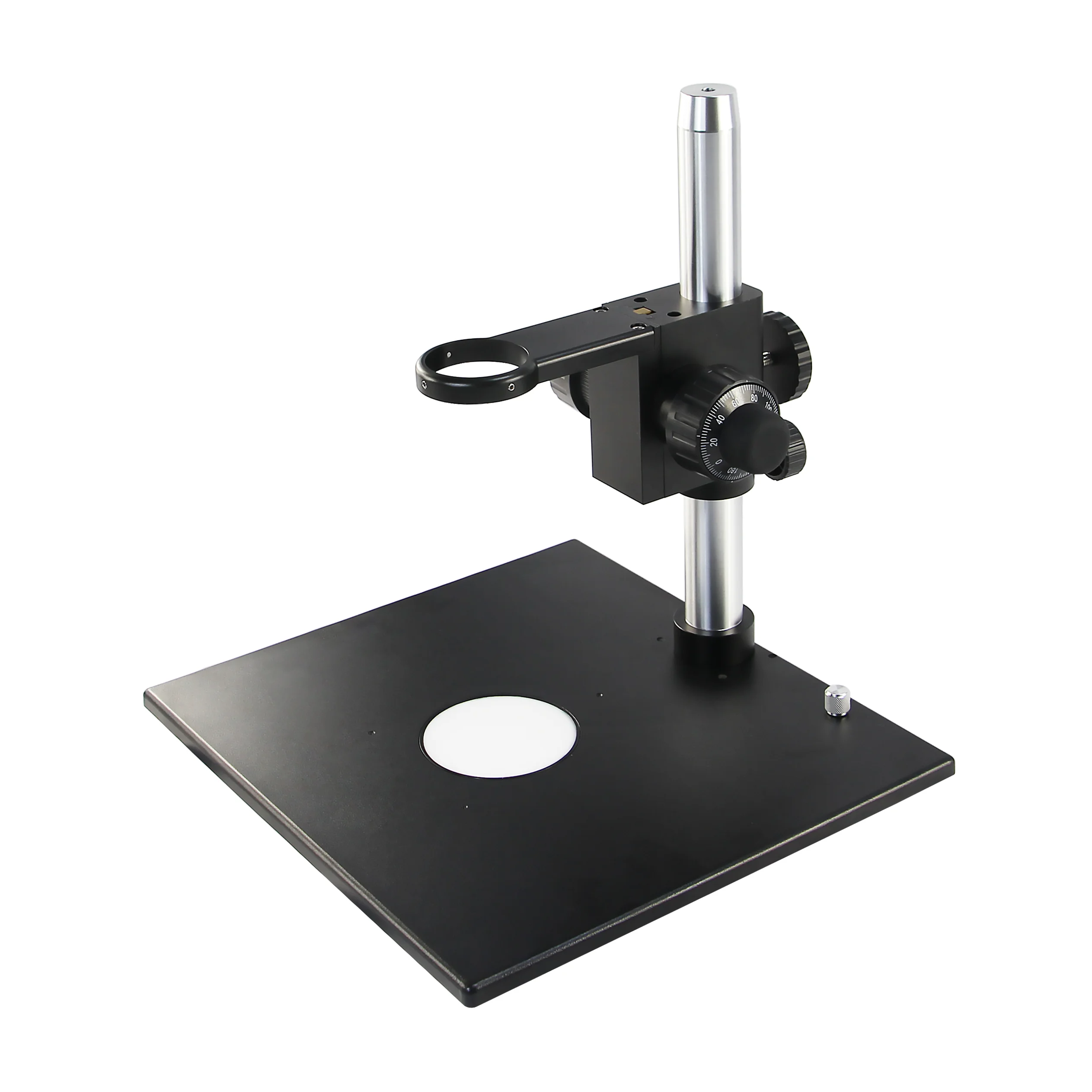 Microscope Accessories Adjustable Coarse and Fine Focusing  Bracket with Transmitted Light Source on the Base Microscope Stand
