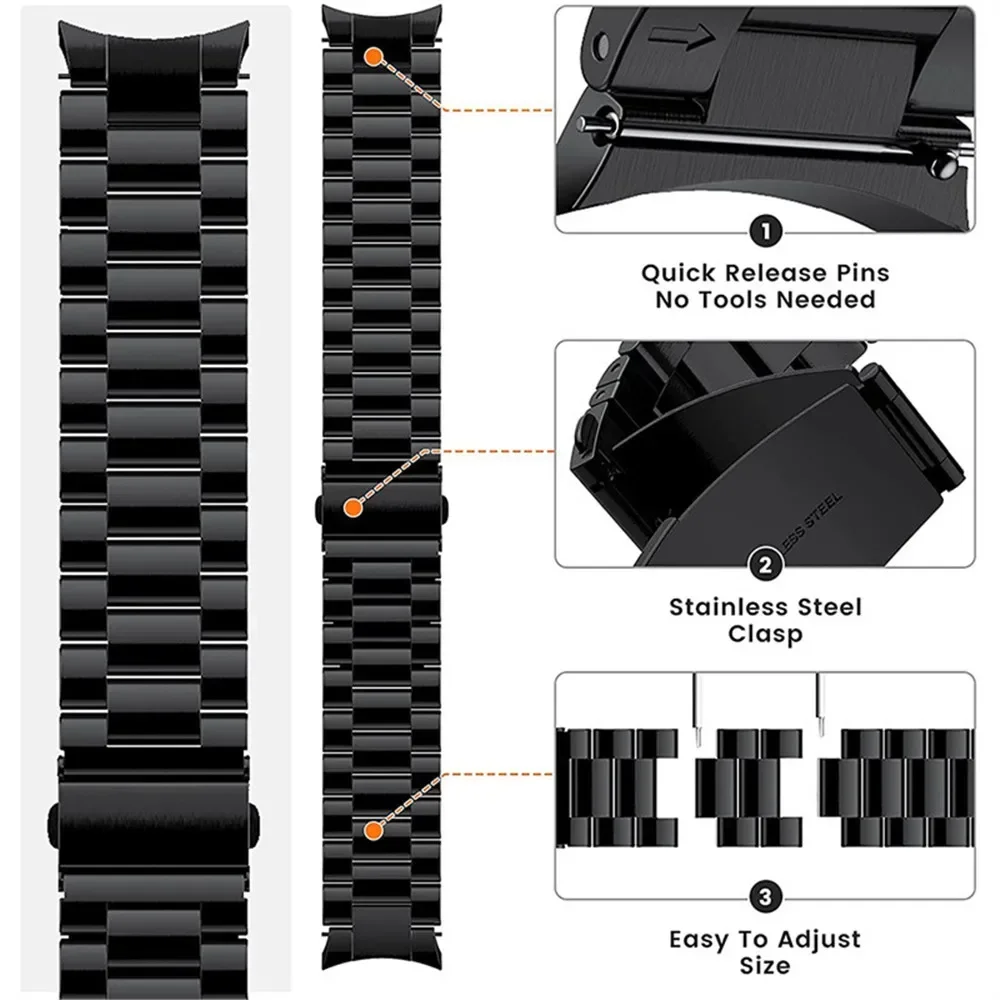 Bracelet en métal titane pour Samsung Galaxy Watch 6, Classic, Bracelet léger, Ceinture, 47mm, 46mm, 43mm, Pro, 45mm, 7, 6, 5/4, 44mm, 40mm