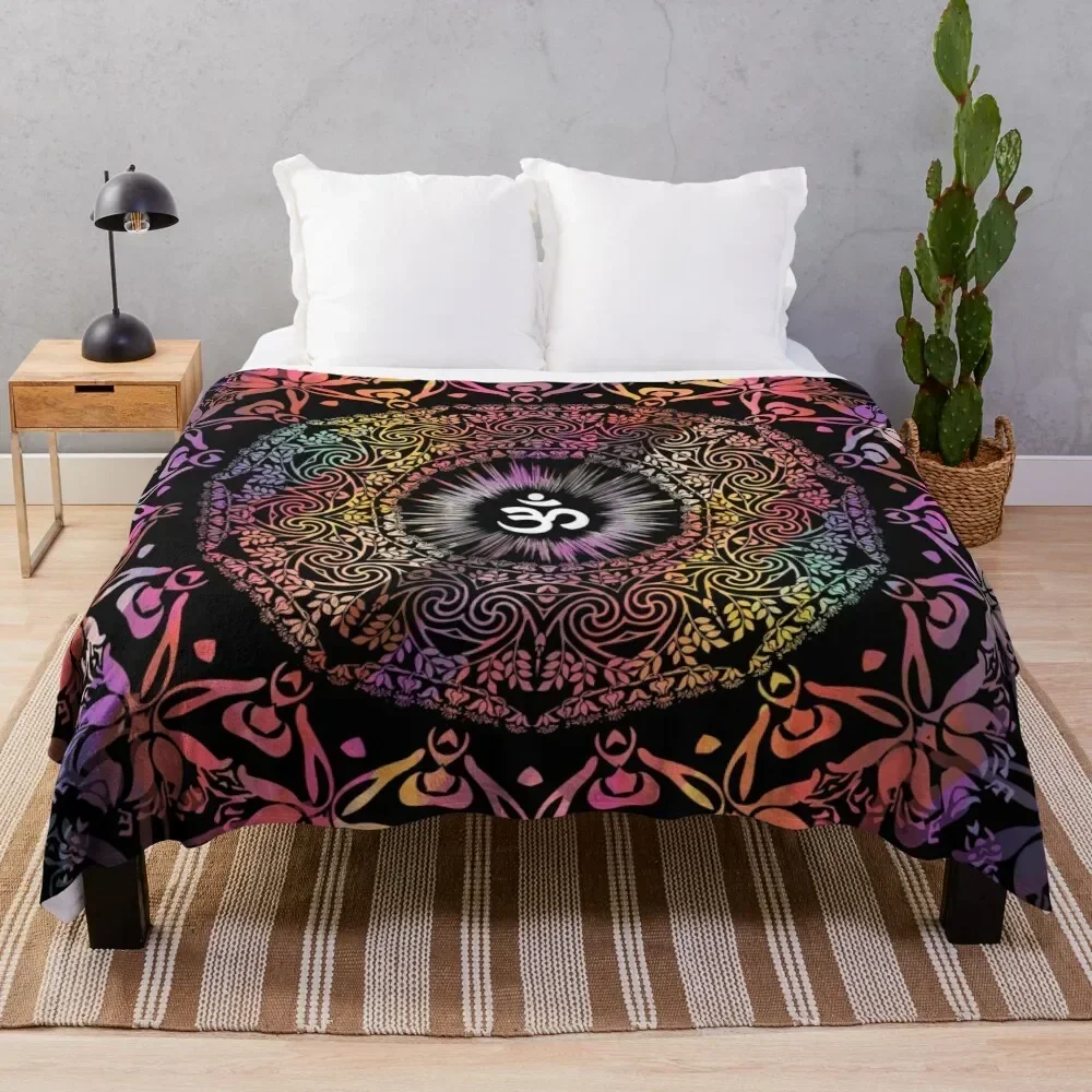 

Mandala Om / Zen Yoga Hippie Meditation Mandala Throw Blanket Luxury Brand warm winter Comforter Blankets For Bed Blankets