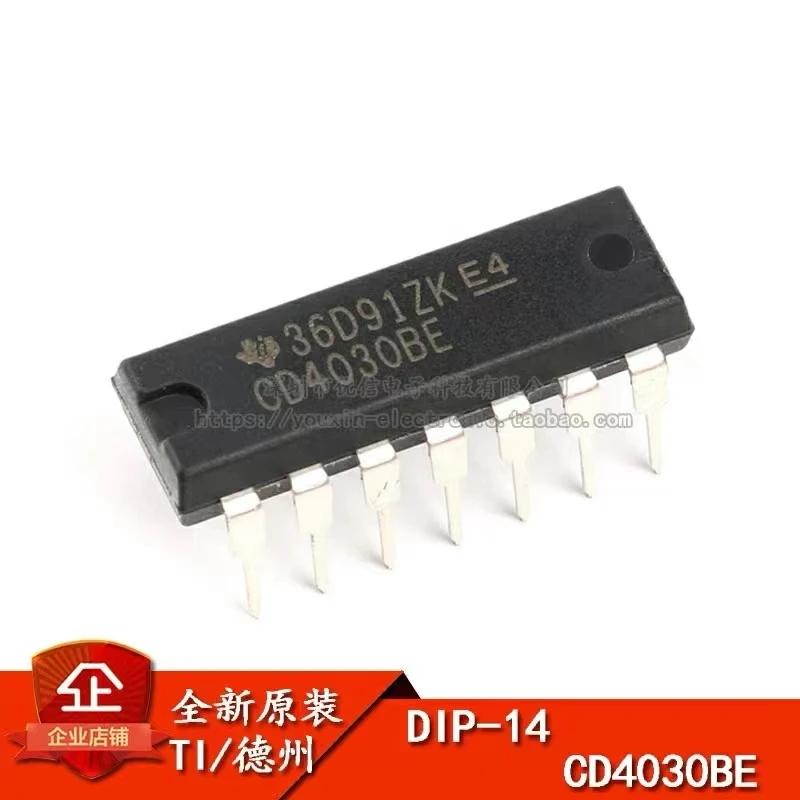 5Pcs/Lot Original Direct Plug CD4030BE DIP-14 Logic Chip Four Or Door 2 Input