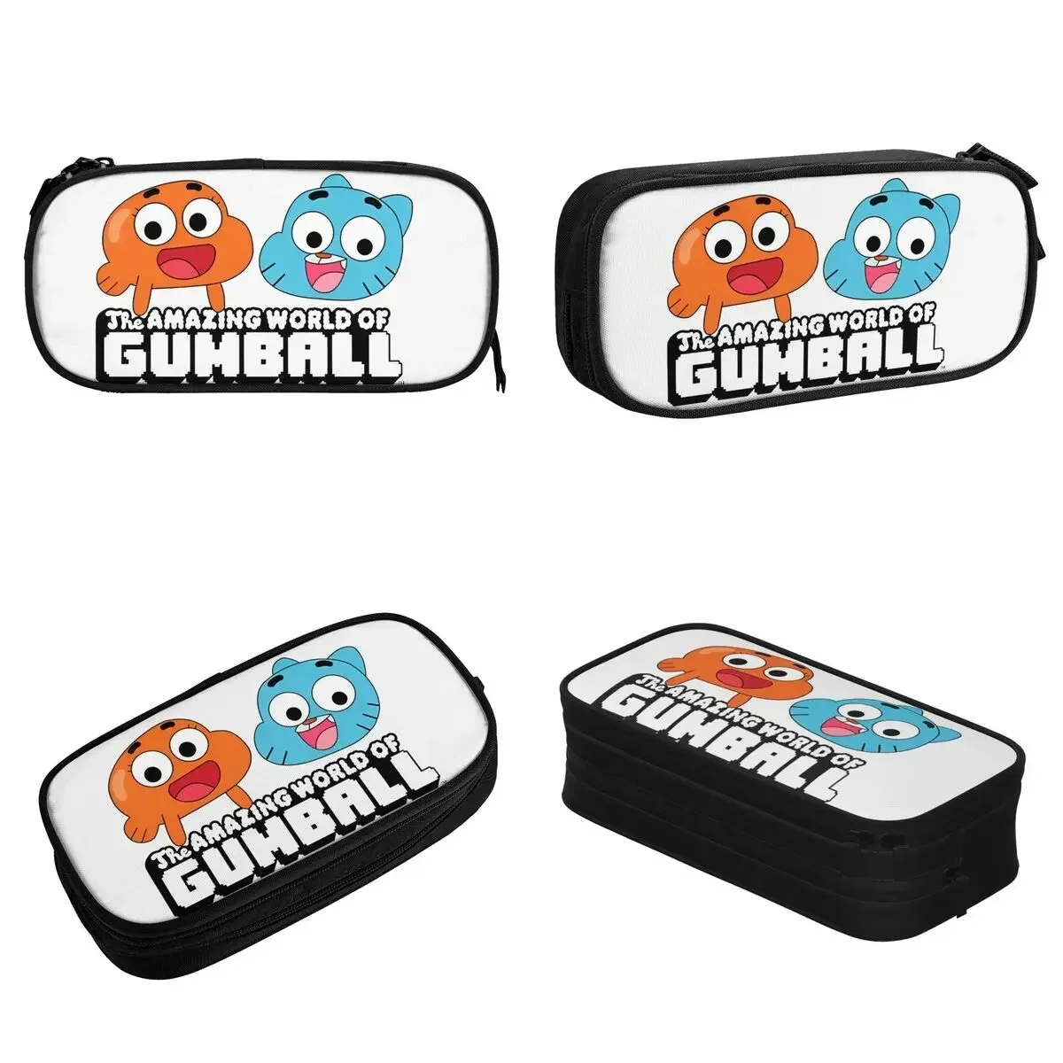

Gumball And Darwin Pencil Case Lovely Pen Holder Bag for Student Big Capacity Students School Zipper Pencilcases