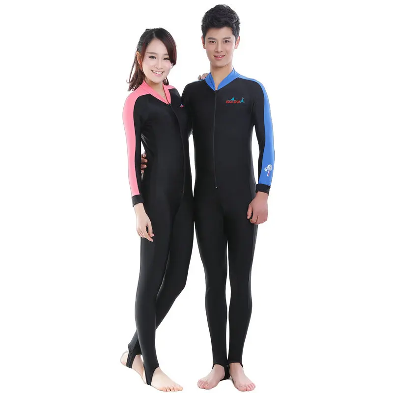 Men Women One Piece Lycra Snorkeling Suit Rashguard Full Body Diving Spearfishing Suit Dive Skins Jump Suit Wetsuit Swimwear