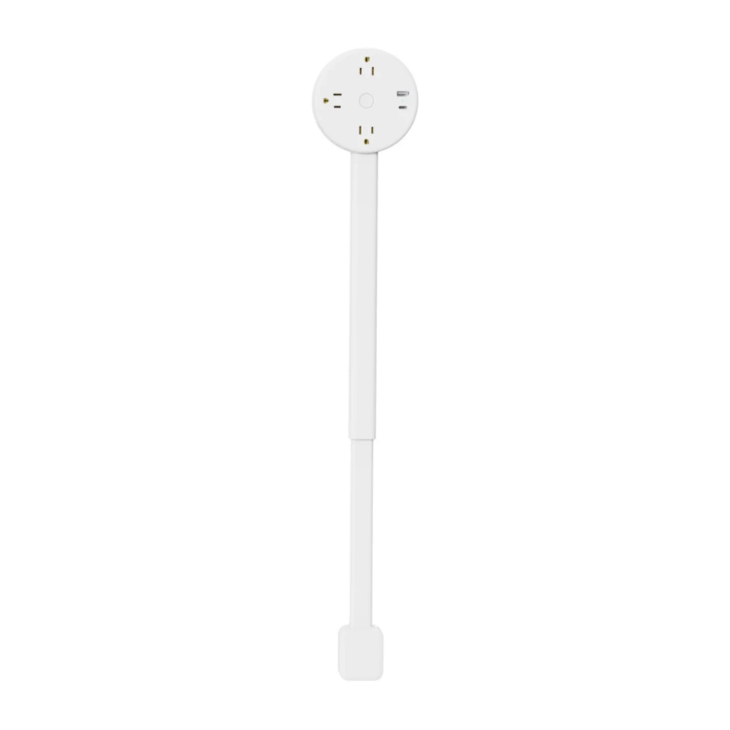 Electrical Wall Plug Rotates Electrical Outlet Extender Adjustable Length Power Outlets Extender Power Socket for NightStand