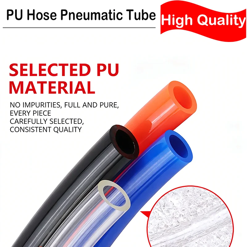

Пневматический полиуретановый шланг 2/5/8/10 м, 2-16 мм - Гибкая полиуретановая трубка для воздушного компрессора и пневматического инструмента