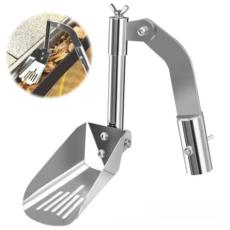 

Household gutter cleaning shovel, thickened aluminum alloy roof gutter tool