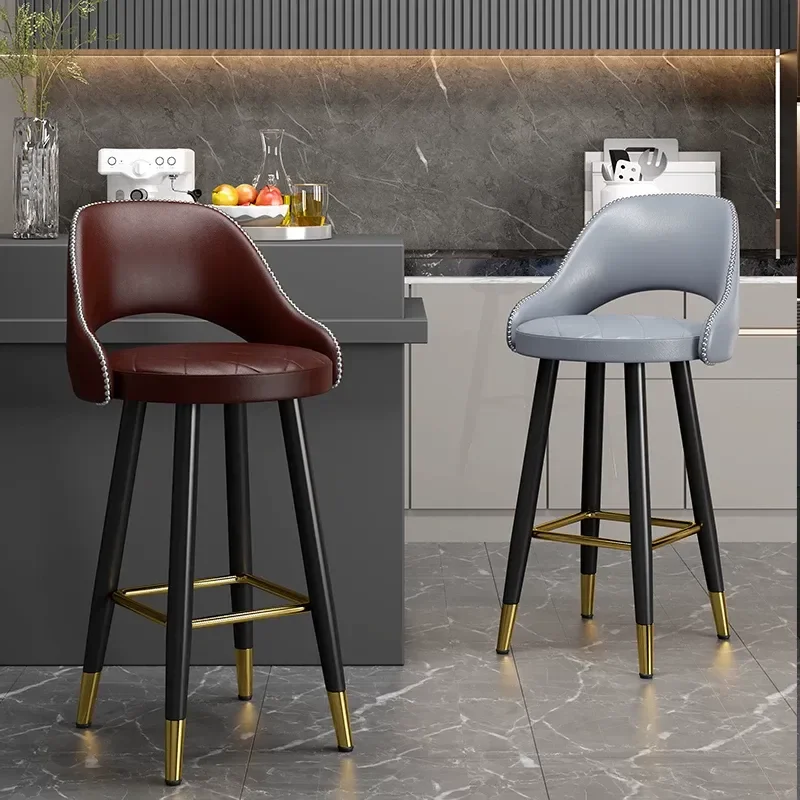 Modern Simple Bar Chair – Lift High Stool with Fashion Light Design, Durable & Comfortable for Home Kitchen/Checkout Counter