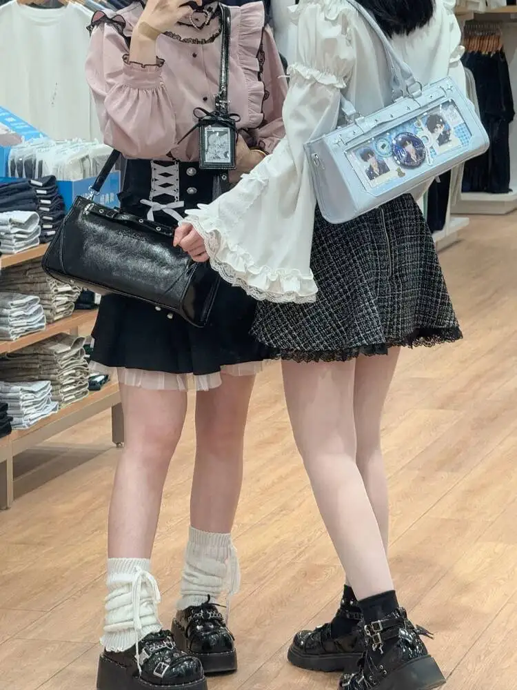 Kawaii Bag Small Capacity Uniform-style Crossbody Bag Miu-style Shoulder Bag For Daily Commuting Fan Bag For Following