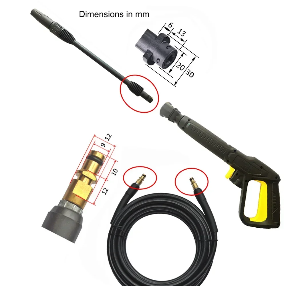 Pressure Washer Gun Hose Kit High Pressure Washer Water Spray Gun Hose 10m for Karcher K2 K3 K4 K5 K6 K7 Pressure Washer