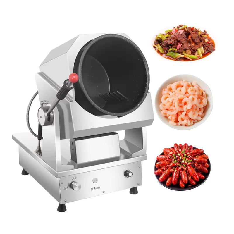 Gas Smart Robot Cooker Frying Wok Drum Automatic Cooking Machine Pot Intelligent Cooking Robot Restaurant Fried Rice Machine