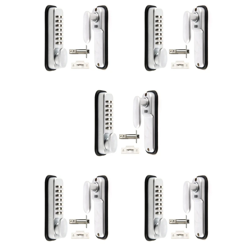 

Retail 5X Digital Push Button Door Lock Key Pad Code Combination Access Mechanical Keyless