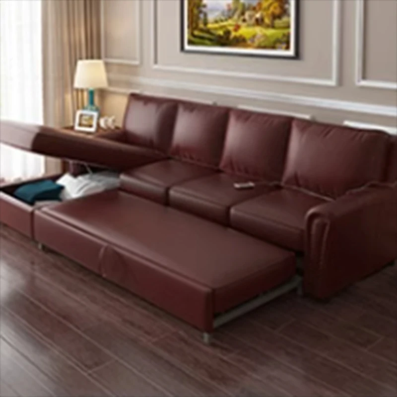 

Storage Lazzy Modern Sofa Relax Brown Leather Couches Chaise Sofa Nordic Reading Simple Salon Meuble Living Room Furniture