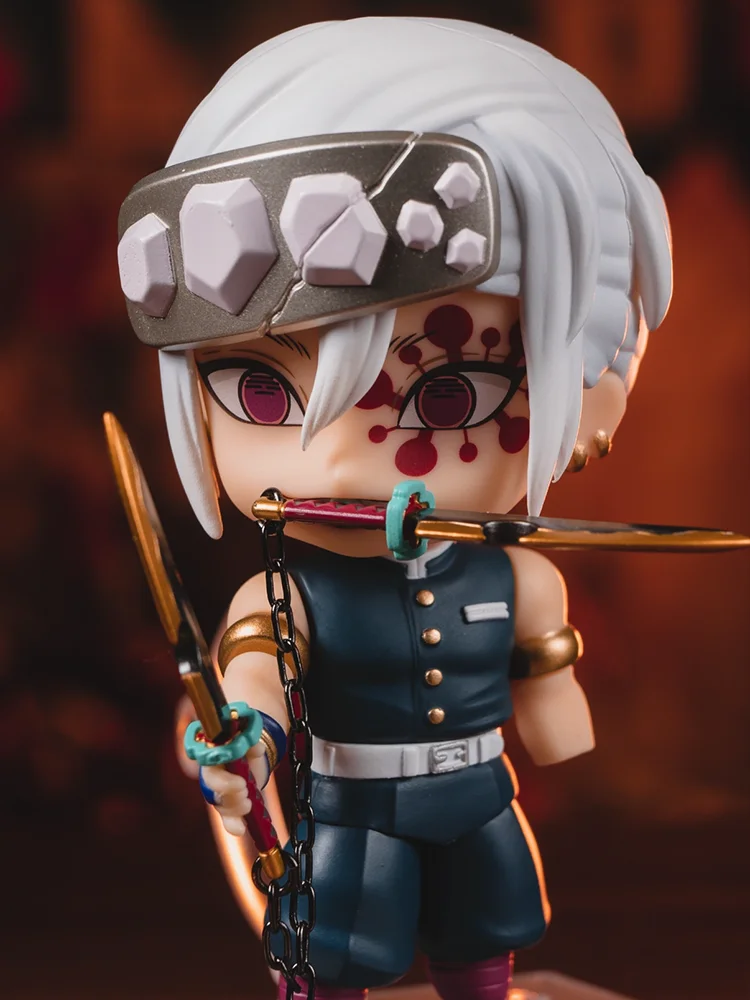 حقيقي ابتسامة جيدة Nendoroid شيطان القاتل Uzui Tengen نموذج أنيمي ألعاب شخصيات الحركة غرفة الاطفال زخرفة فتاة الهدايا جمع