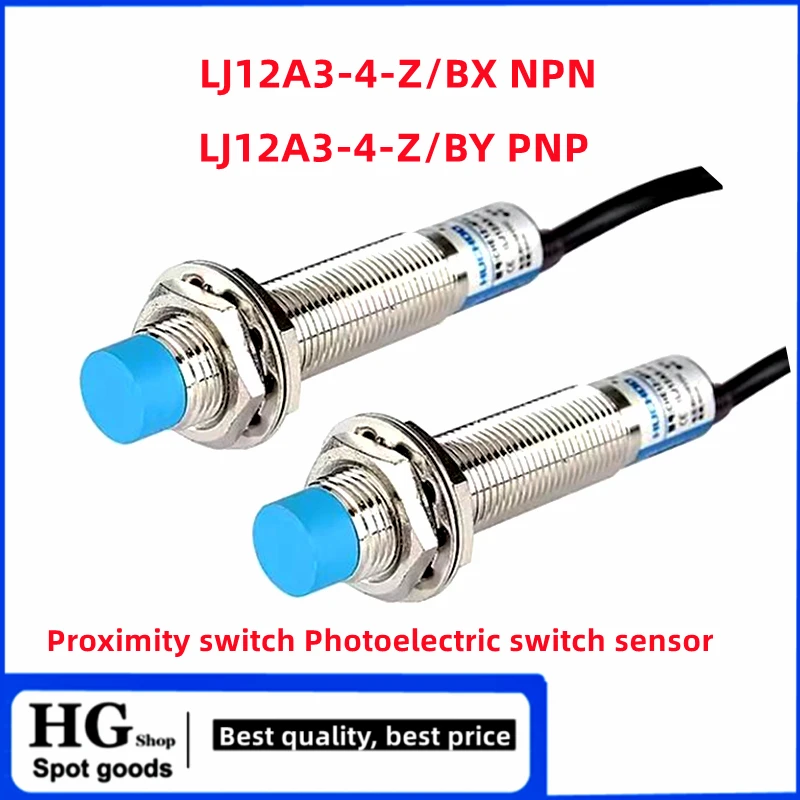 LJ12A34Z/BX LJ12A34Z/przez czujnik fotoelektryczny NPN PNP 12MM DC 6-36V trójżyłowy metalowy czujnik zbliżeniowy indukcyjny — zdjęcie produktu 7