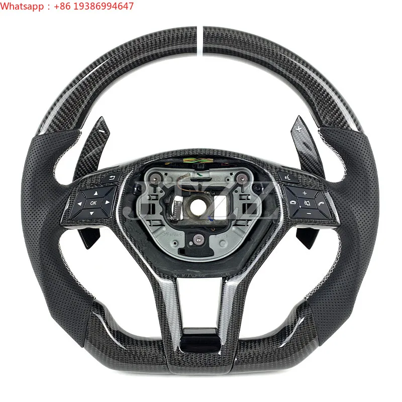 For Mercedes Benz W204 W205 W212 W213 W217 W218 a C E CLS GLC 2010 2011 2012 2013 2014 2015 Carbon Fiber Steering Wheel
