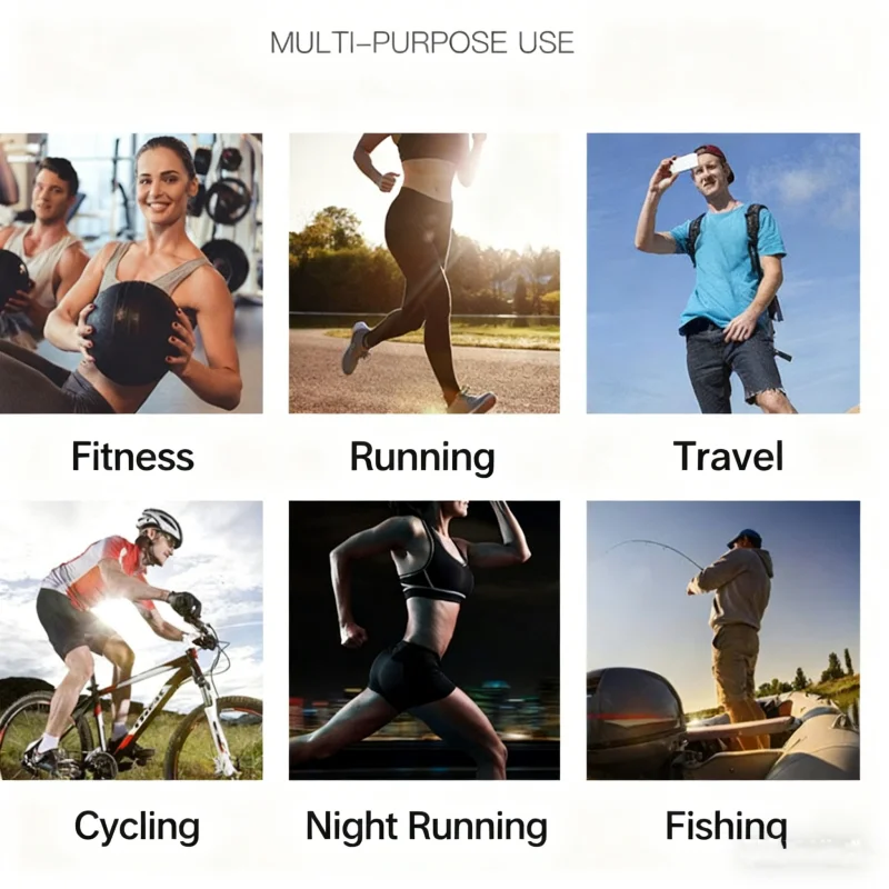 Camping Hüft- und Brusttasche Outdoor Nylon Schultertasche Crossbody Reise Fahrrad Laufen Handtaschen Klettern Herrentaschen – Detail 3