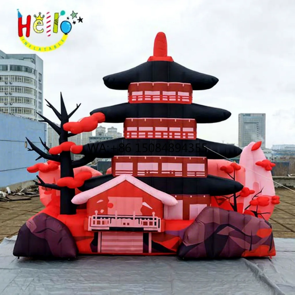 Customized Design Inflatable Building Stage Background