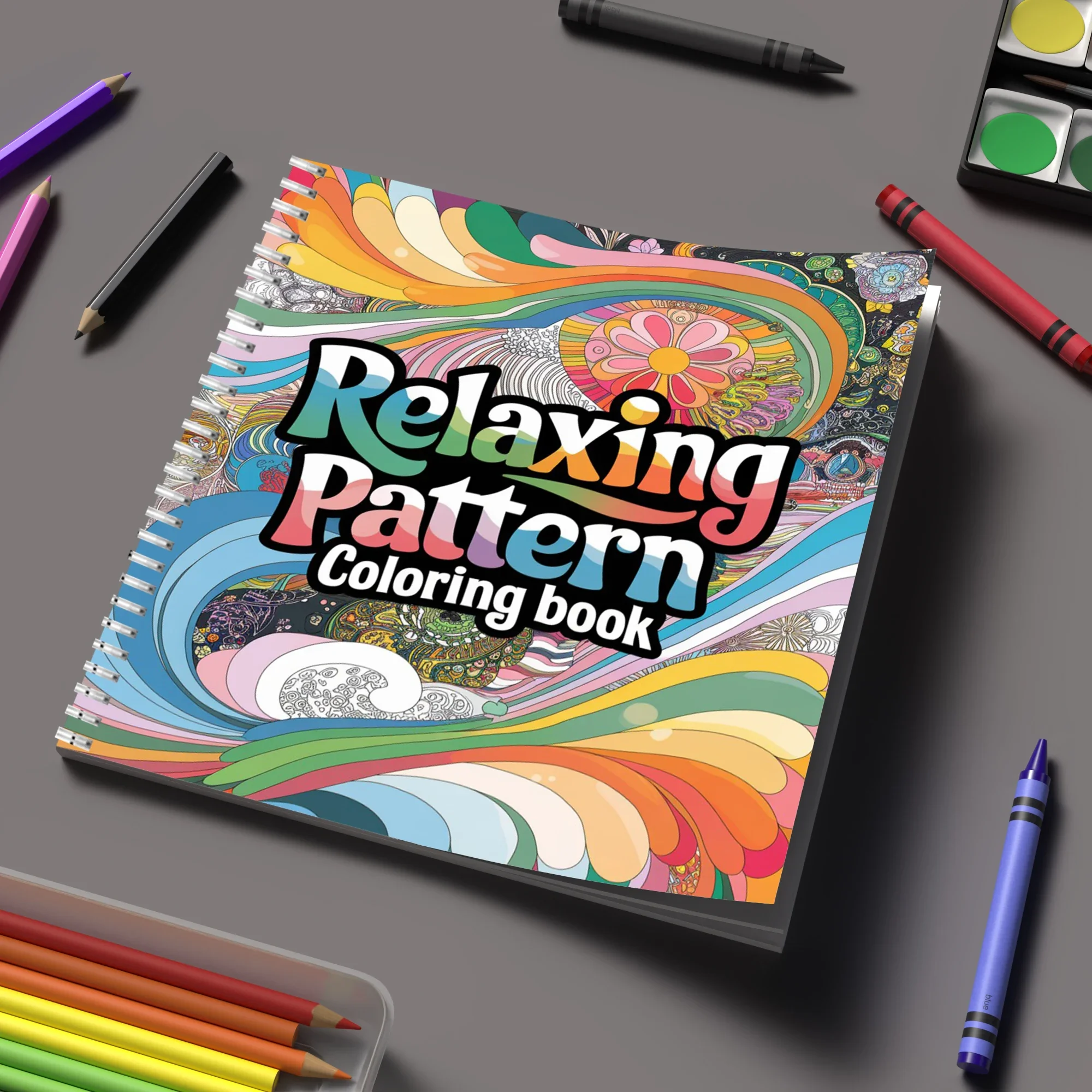 Coloring Book Relaxing Pattern for Adult Colouring Book, Birthday Day Gift, Back to School Supplies, Adults Cute Drawing Book