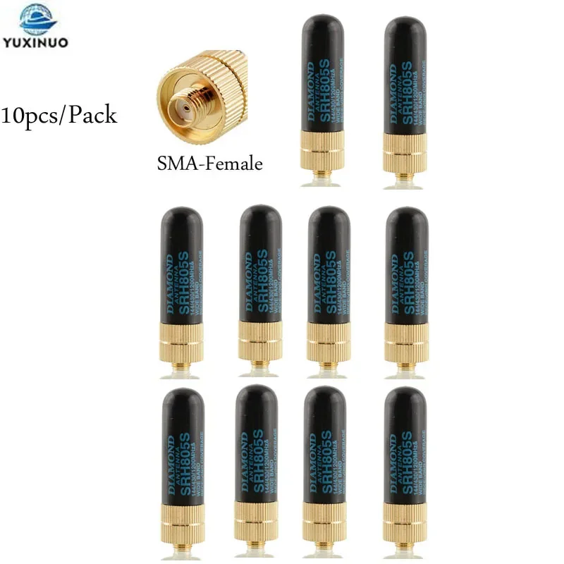 

10PCS Mini SRH-805S 5CM SMA Male/SMA Female/BNC Dual Band VHF UHF Antenna for BAOFENG UV-5R UV10R BF-888S Radio SRH805S Antenna