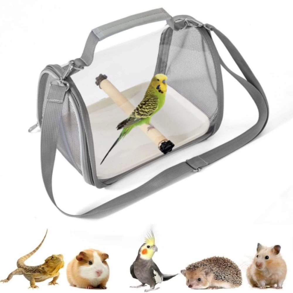 

New Bird Carrier Small Bird Travel Bag with Perch for Lovebird Budgie Parrot Small Pet Hamster Sugar Glider Benny Bag