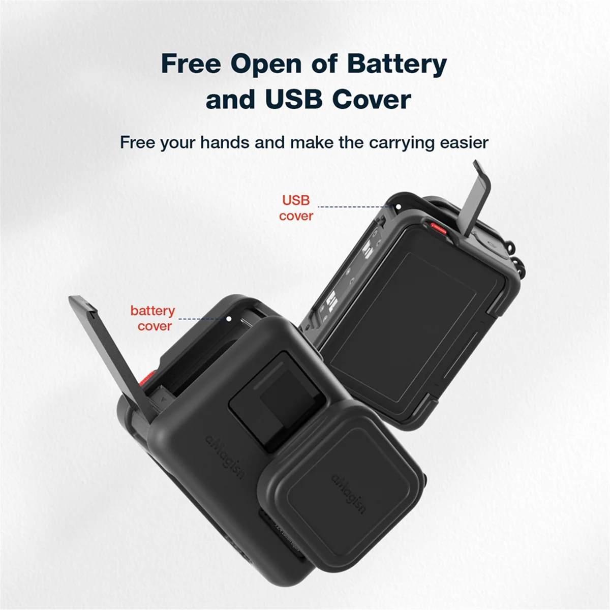 

M86K Силиконовый защитный чехол от падения для камеры, черный