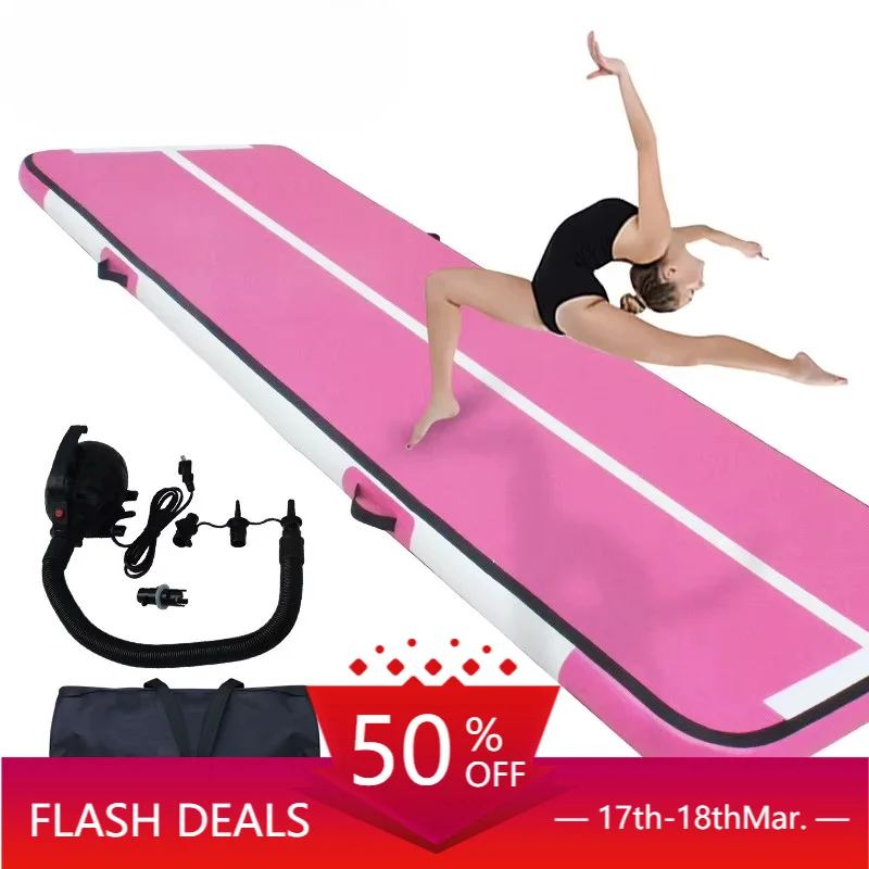 Free Design Customized Portable Inflatable Air Track Mat Eco-Friendly Durable Easy Inflation For Gymnastics Training