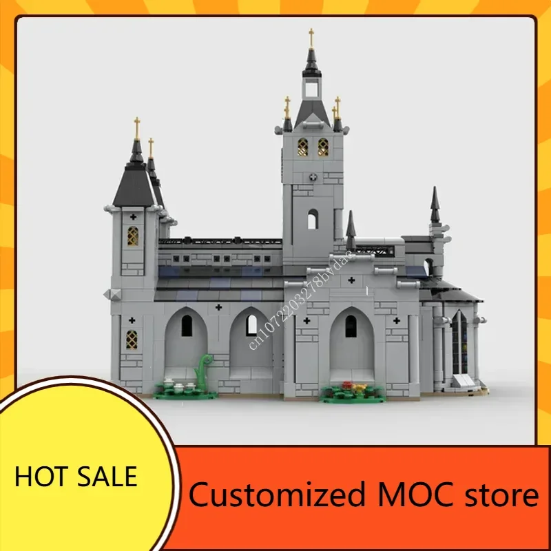 ตัวต่อ MOC แบบประกอบเอง 1445 ชิ้น ชุดอาคารโบสถ์ยุคกลาง ของเล่นประกอบเองสำหรับวันหยุด ของขวัญวันเกิด วันคริสต์มาส สำหรับเด็กทุกวัย