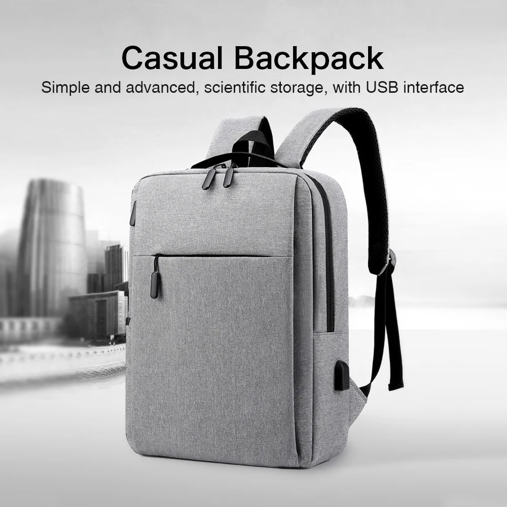 Laptop Backpack Business Backpack 14L Leisure Light-Weight High-capacity Travel Backpack With USB Port Charging