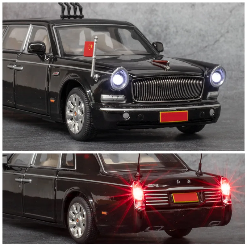 Heißer sale1:32 legierung ziehen zurück HONGQI L5 auto modell, simulation militär parade auto spielzeug, sammlung ornamente modell auto, freies verschiffen