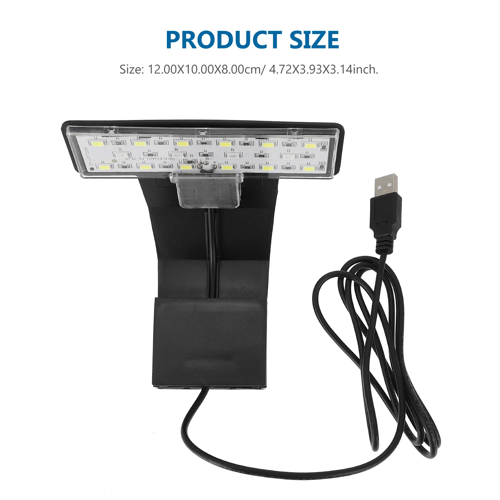 Lampe LED à clipser pour Aquarium, Rechargeable par USB, étanche, éclairage d'aquarium pour plantes aquatiques et poissons