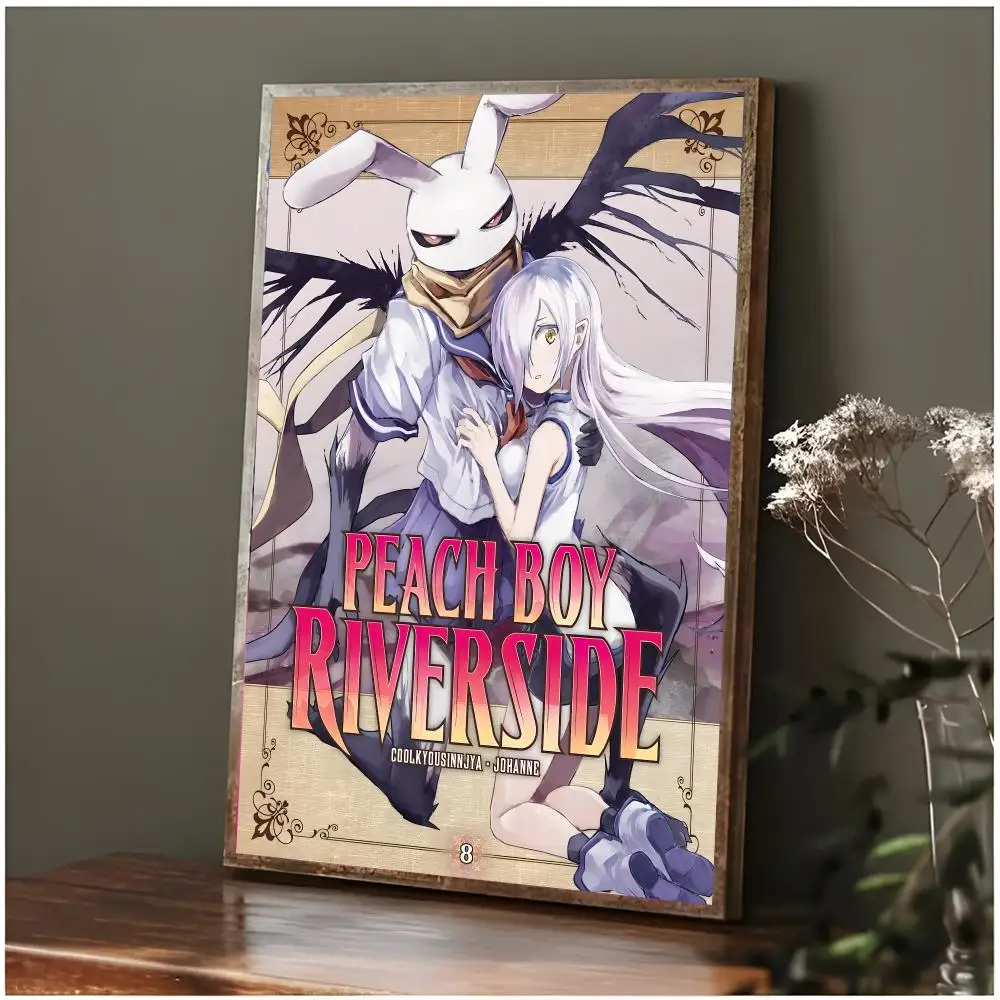 Adventurous Anime P-Peach Boy Riverside Poster Modern Wall Art Bedroom Living Room Print Unframed
