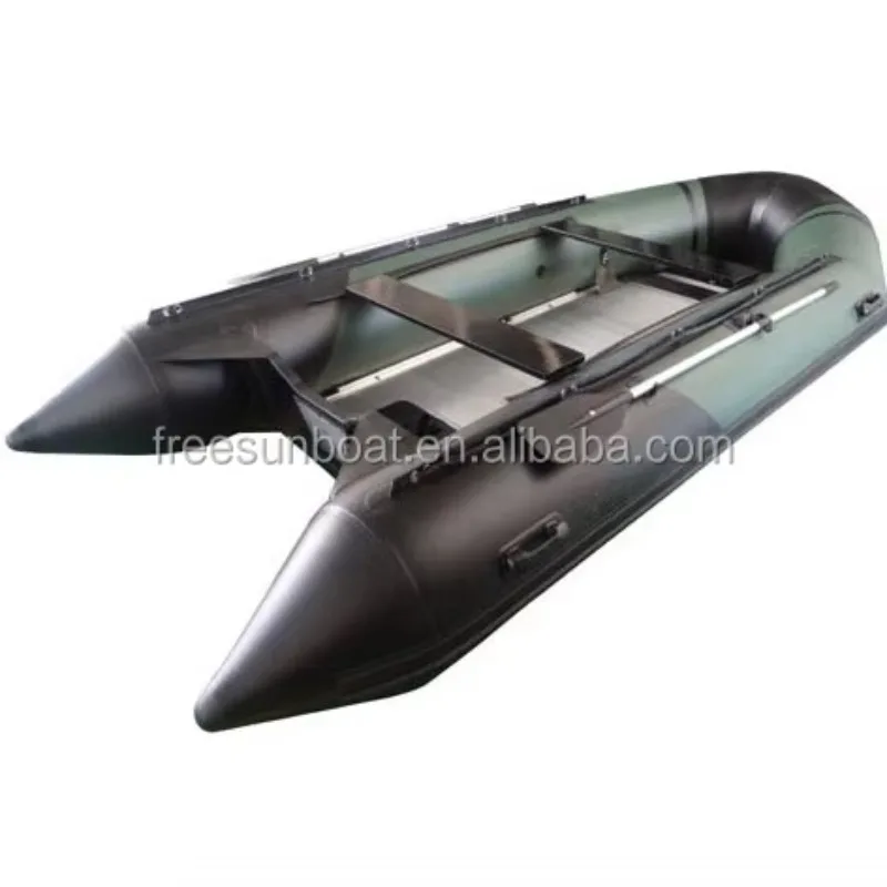 Heavy Duty Pvc Hypalon Green Rowing Boats Inflatable Boat Fishing Boat