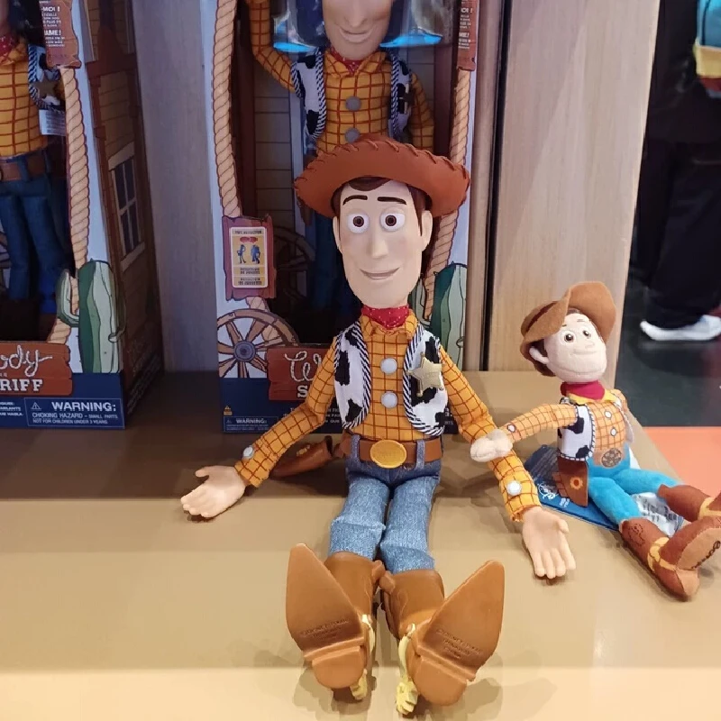 Genuine 20th Anniversary Toy Story Cowboy Woody Sheriff Jessic Pull Line Talk Interactive Buzz Lightyear Doll Kawaii Toys Gifts