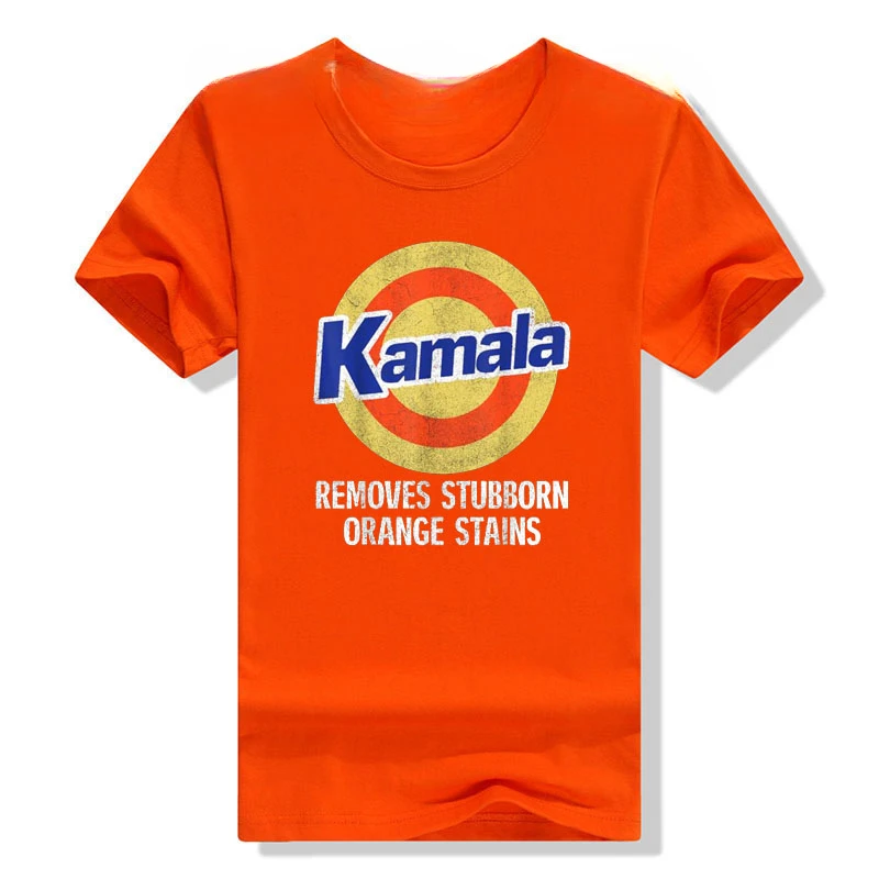 Kamala Removes Stubborn Orange Stains,Kamala Harris 2024 T-Shirt Democratic Party Clothes Short Sleeve Campaign Tee Novelty Gift