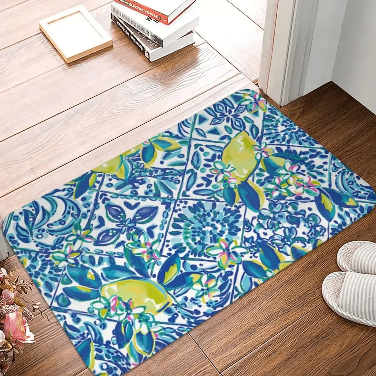 Lily Pulitzer Doormat Rug Carpet Mat Footpad Polyester Non-slip Dust-Proo Front Room Corridor Kitchen Bedroom Balcony Toilet