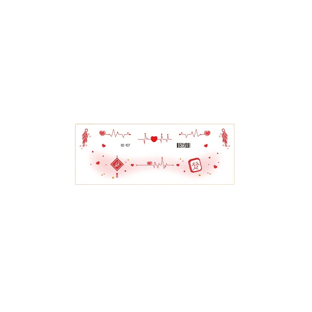 

Водостойкие китайские новогодние наклейки для макияжа, боди-арт, долговечные наклейки для румян с лунным Новым годом, одноразовые наклейки с героями мультфильмов