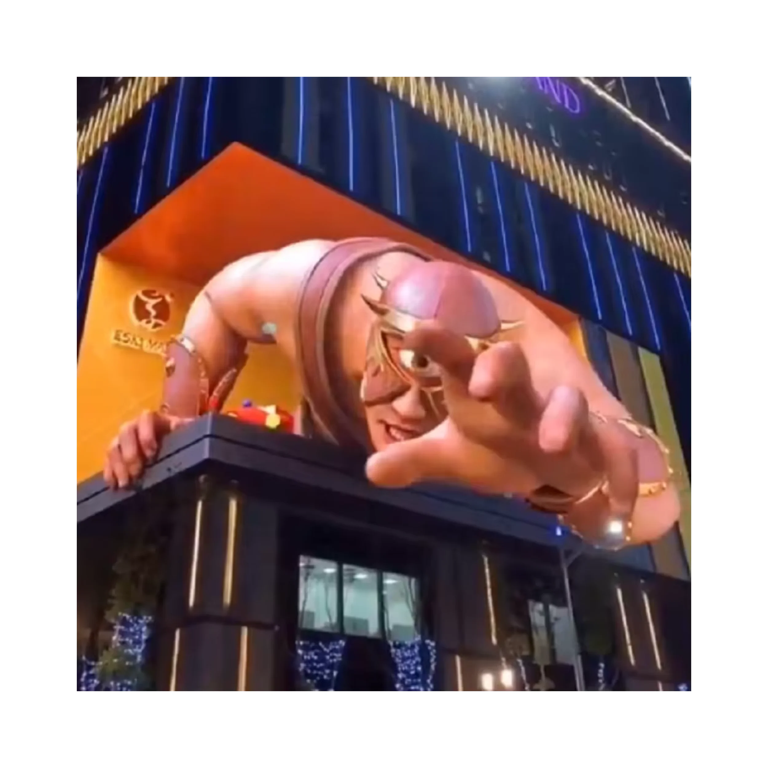 Naked Eye Pantalla Led Hologram Technology Immersive Advertising Interactive 3D Video Wall Screen Outdoor 3D Led Display
