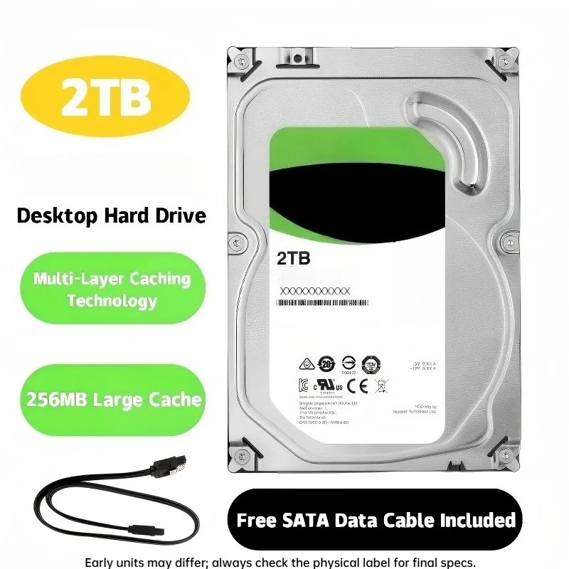 ST2000DM008 2tb surveillance security video recorder desktop mechanical hard disk 2t