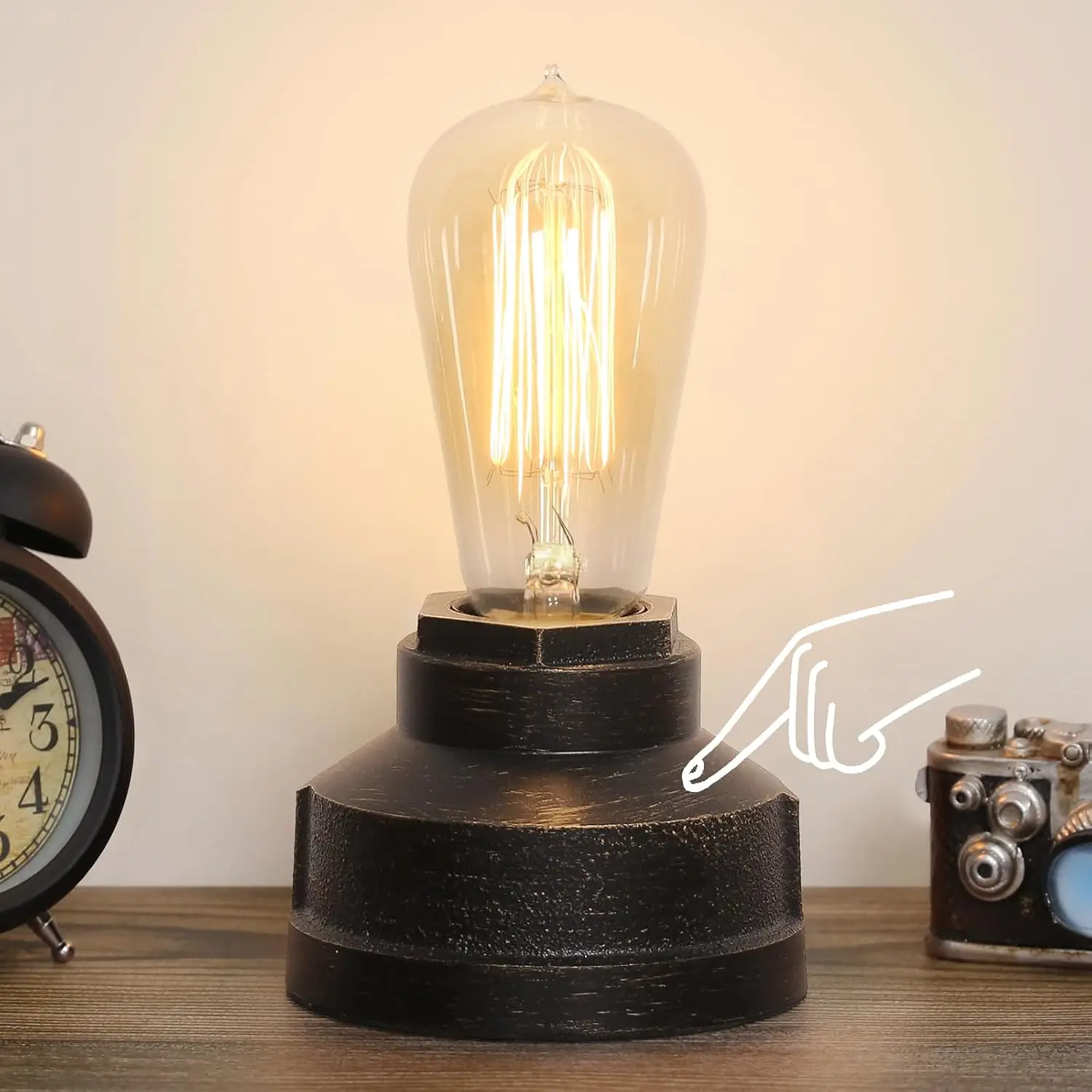 Dimmable Touch Control Industrial Steampunk Table Lamp
