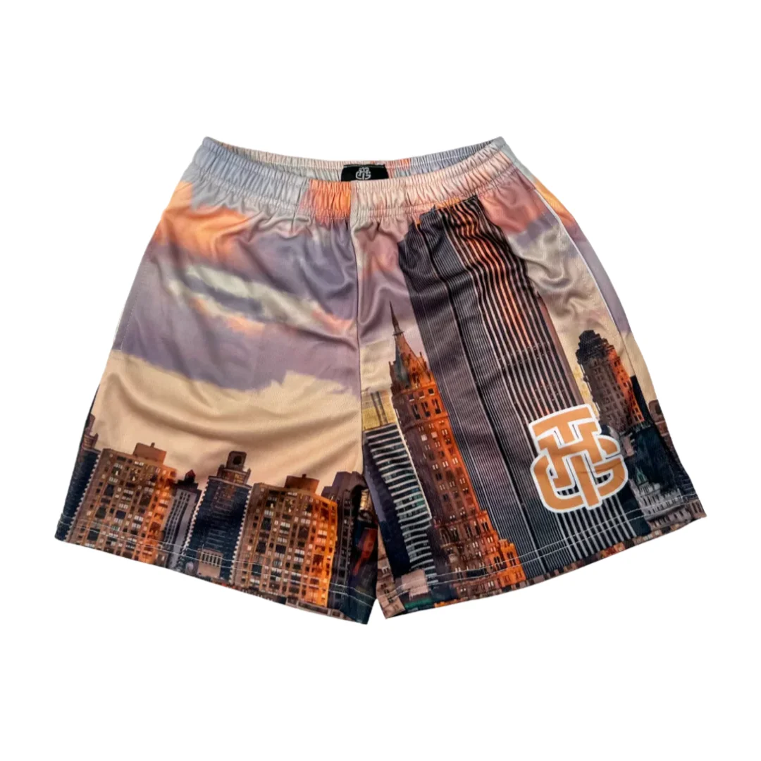 Y2K / American Retro Street Style Shorts Los Angeles Casual Athletic Shorts Family Matching Summer Quick-drying Beach Shorts