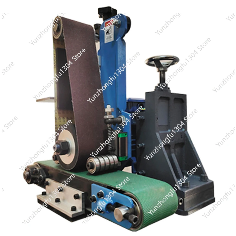 Fully automatic surface polishing machine, small desktop metal abrasive belt grinding and rust removal, stainless steel plate