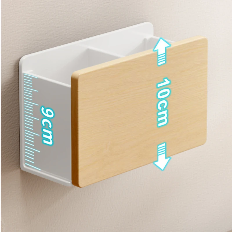 solid wood Bathroom sink toilet shelf sink toothbrush toothpaste rack comb storage box tube wall hanging Toilet storage rack