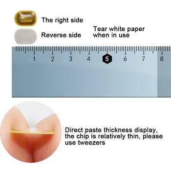 5ks NFC Flash samolepky na nehty LED Bare Chip Inteligentní světelná lampa na nehty Svítí ve tmě Samolepky na nehty Vylepšení Manikúra 8 nejlepší prodej nálepka s bleskem pro mobilní zařízení - №3
