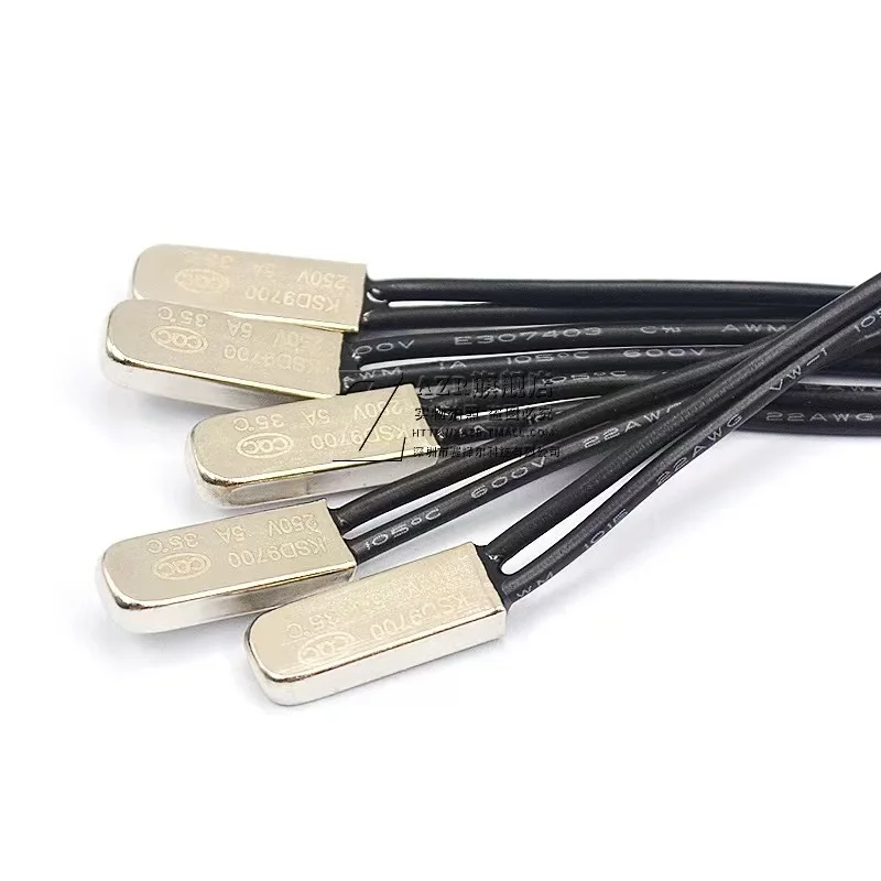 10 Pcs KSD9700 5A/10A/16A 250V Normal Close Normal Open 0-250C Ceramics Metal Thermostat Temperature Switch