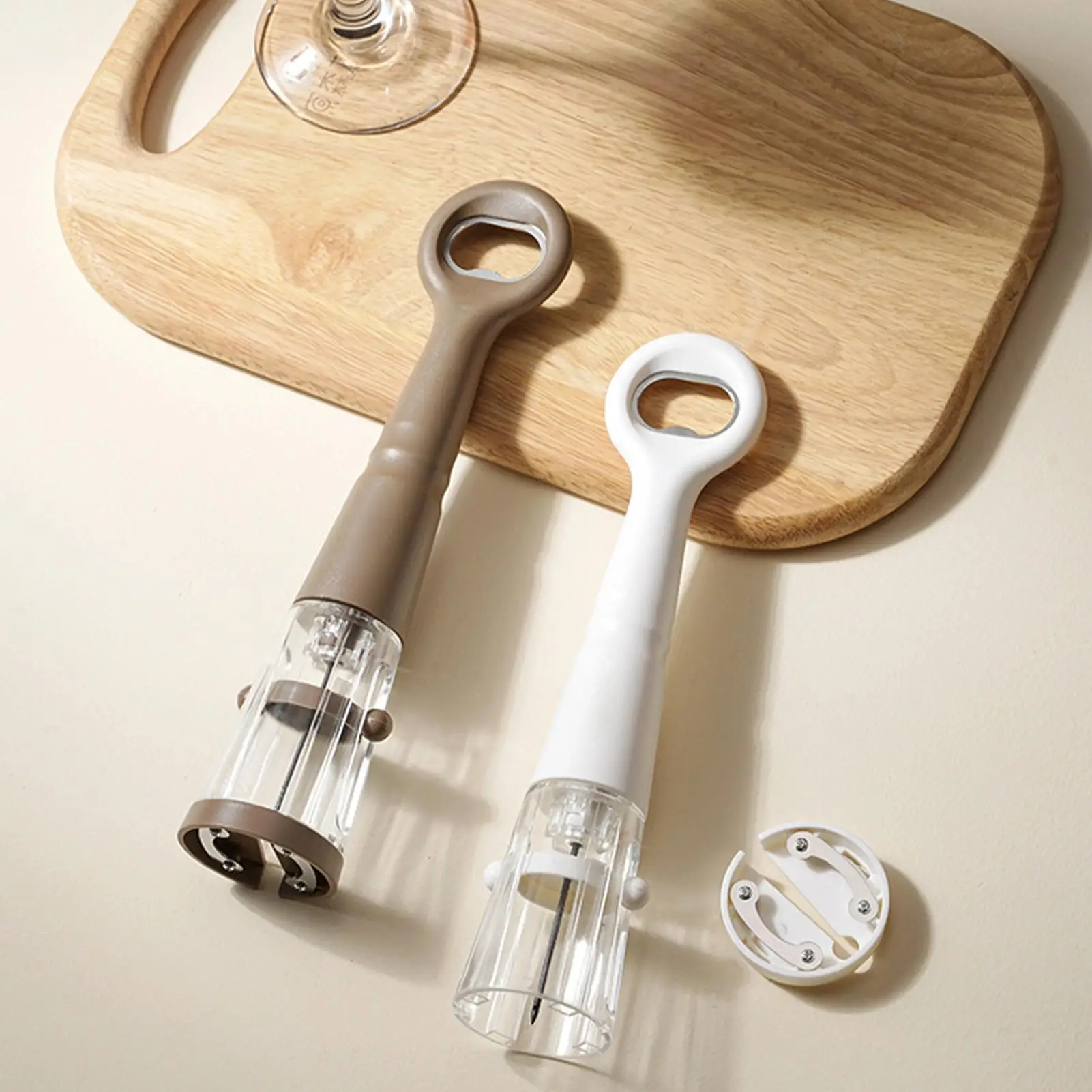 

Portable Air Pressure Bottle Opener Multifunctional Manual Topper Cork Tools Stainless Steel Wine Opener For Home Kitchen Bar