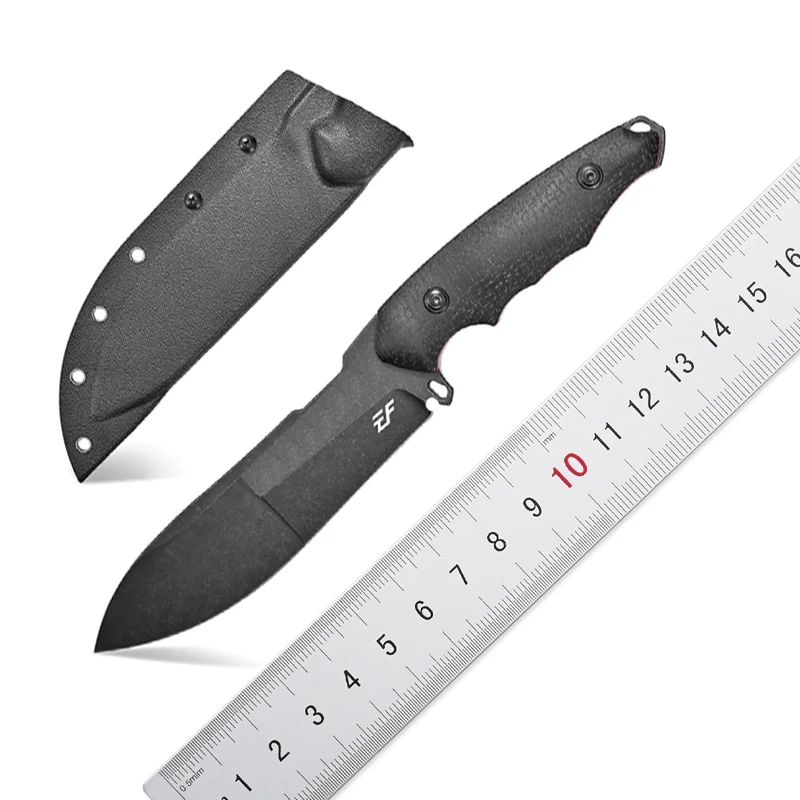 

Eafengrow EF153 Нож с фиксированным лезвием 1095 Лезвие из высокоуглеродистой стали Micarta/G10 Ручка Прямой нож Full Tang EDC Инструмент для улицы