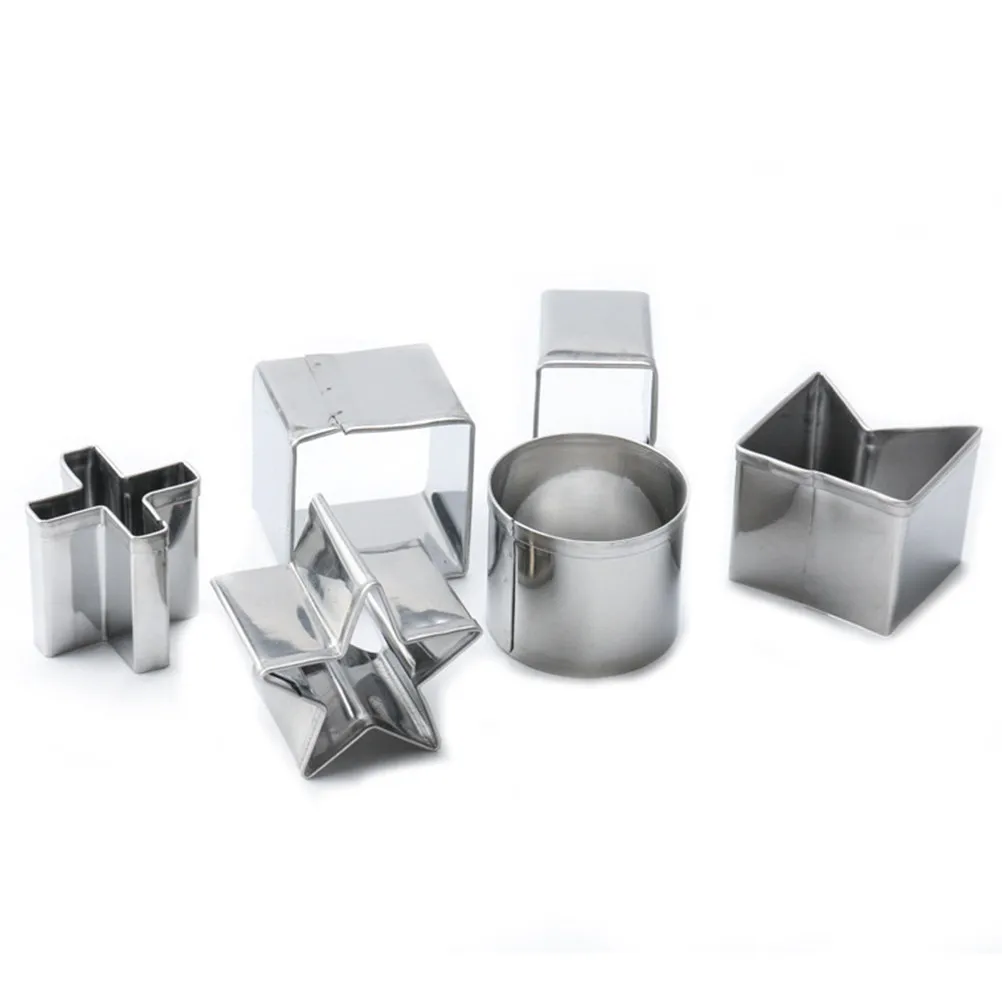 10 Moldes 3D de Acero Inoxidable para Galletas de Jengibre Navideñas, Cortadores de Galletas para Hornear Pasteles, Chocolate y Pudín